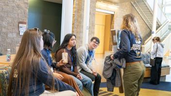 Group of 5 GGIP student volunteers - candid