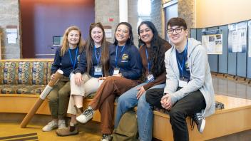 Group of five current GGIP students