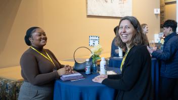Dr. Sara Thomasy meeting with prospective students