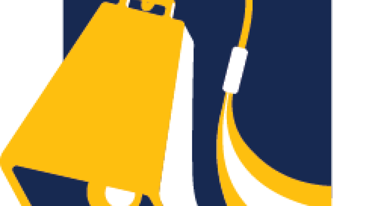 bell with grad tassel