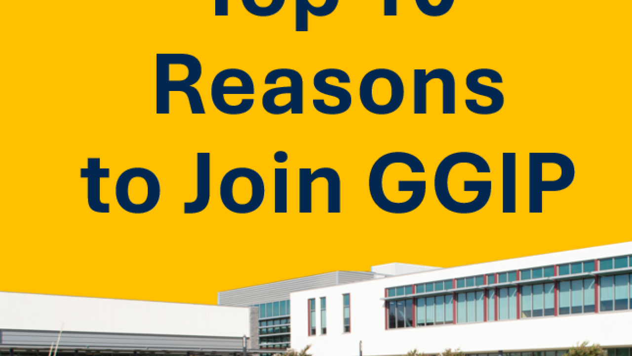 Slide from presentation that says "top ten reasons to join GGIP at UC Davis"